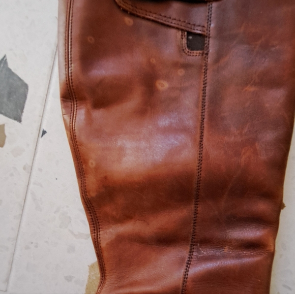 Donforf Tan knee-high leather boots - Picture 7 of 10